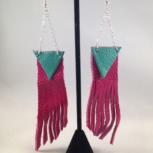 Handmade Leather Earrings